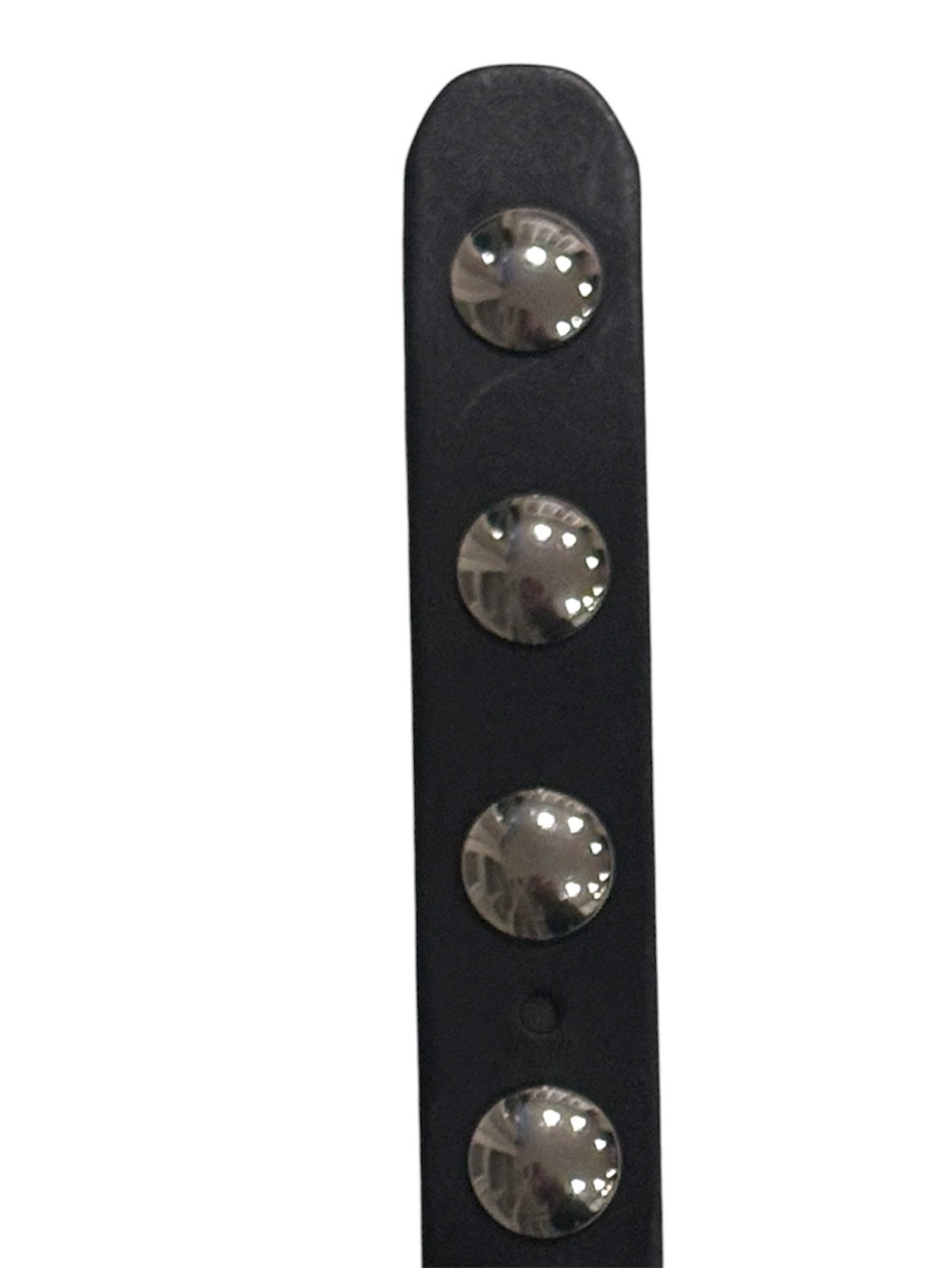 Madewell Clean Western Studded Leather Belt Black Silver Medium 29-31” - Picture 10 of 12